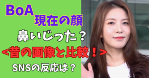 BoA現在の画像鼻は整形か?
