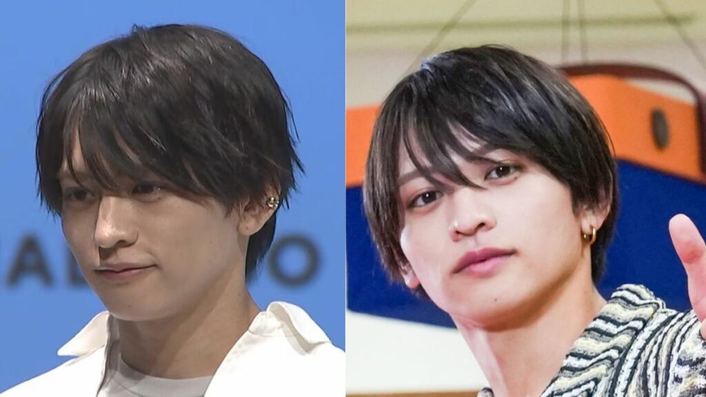 (左)鼻筋が綺麗な猪俣周杜(右)顔がハッキリ写っている猪俣周杜